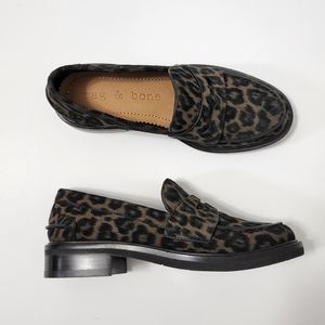 Rag and Bone Penny Loafer Slayton Leopard Print Shoe